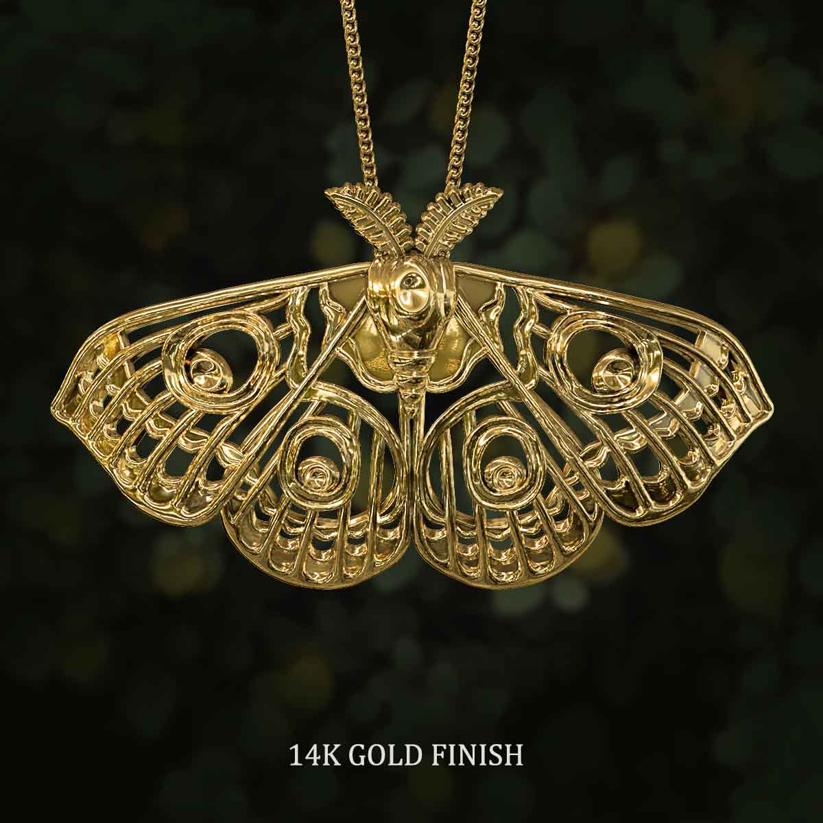 14k-Gold-Finish-Arabella-Moth-Pendant-Jewelry-For-Necklace