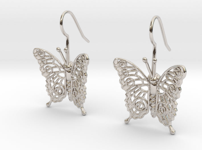 Butterfly Earrings 3d printed