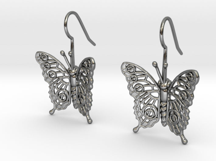 Butterfly Earrings 3d printed