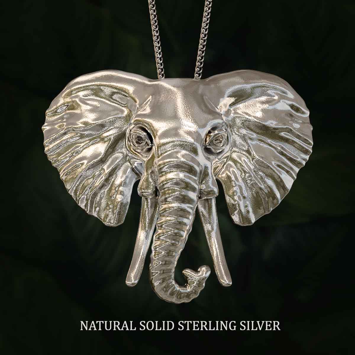 Sterling Silver Elephant Pendant Necklace - JCPenney